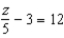 <strong>Solve the equation: </strong> A) 5 B) 45 C) 75 D) −75