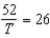 <strong>Translate into an equation: A number divided by 26 is 52 (let the number be represented by T).</strong> A) B) C) D)
