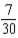 <strong>Identify the type of fraction and write it in word form: </strong> A) proper fraction; seven-thirtieths B) mixed number; seven-thirtieths C) improper fraction; seven-thirtieths D) proper fraction; seven thirty