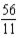 Convert the improper fraction to a whole or mixed number: