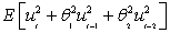 <strong>Consider the following MA(2) process where the errors follow a standard normal distribution. What is the variance of? </strong> A) B) C) D) All of the above