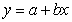 <strong>The linear relationship between two variables (y and x) can be represented by the equation. Which of the following statements is true?   (I) Parameter a is termed the intercept (II) Parameter a is termed the slope (III) Parameter b is termed the gradient (IV) Parameter b is termed the constant</strong> A) I and IV only B) I and III only C) II and III only D) II and IV only <div style=padding-top: 35px> 