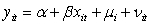 <strong>What of the following is a mathematical expression of a random effects model?</strong> A) B) C) , D)