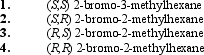 What are the major products formed upon treatment of (E) 3-methyl-2-hexene with HBr in the presence of peroxides?