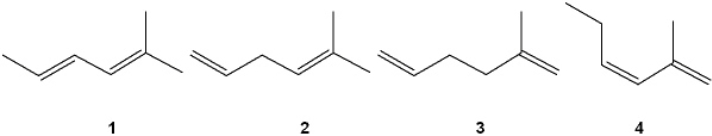 Which of the following alkenes undergoes the least exothermic hydrogenation upon treatment with H<sub>2</sub>/Pd