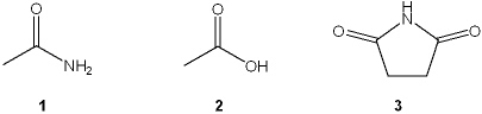 Which of the following is the correct order of decreasing acid strength of the following compounds (more acidic > less acidic)?