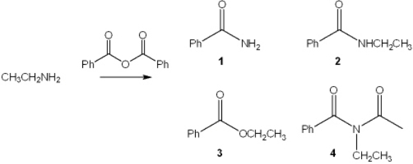 <strong>What is the major organic product obtained from the following reaction? </strong> A) 1 B) 2 C) 3 D) 4