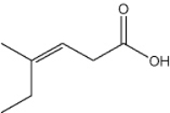 <strong>What is the IUPAC name of the following compound? </strong> A) (E)-4-ethyl-3-pentenoic acid B) (Z)-4-ethyl-3-pentenoic acid C) (E)-4-methyl-3-hexenoic acid D) (Z)-4-methyl-3-hexenoic acid