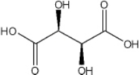 <strong>What is the IUPAC name of the following compound? </strong> A) (2R,3R)-dihydroxybutanedioic acid B) (2S,3S)-dihydroxybutanedioic acid C) (2R,3S)-dihydroxybutanedioic acid D) (2S,3R)-dihydroxybutanedioic acid