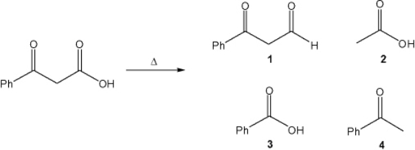 <strong>What is the major organic product obtained from the following reaction? </strong> A) 1 B) 2 C) 3 D) 4