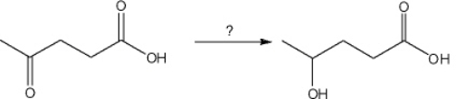<strong>What is the best choice of reagent(s) to perform the following transformation? </strong> A) 1. LiAlH<sub>4</sub>; 2. H<sub>3</sub>O<sup>+</sup> B) H<sub>2</sub>, Pt C) 1. NaBH<sub>4</sub>; 2. H<sub>2</sub>O D) NaH