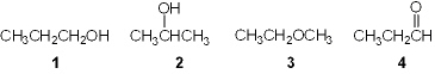  Which of the following is a primary (1 \degree ) alcohol?   