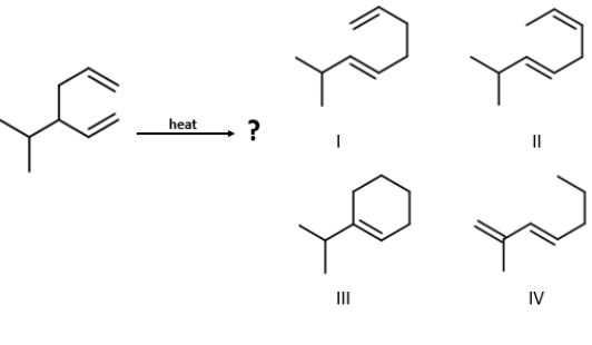 Identify the product of the given reaction. ​  