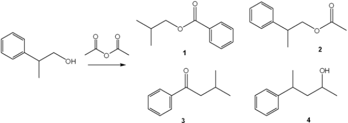 <strong>What is the major organic product obtained from the following reaction? </strong> A) 1 B) 2 C) 3 D) 4