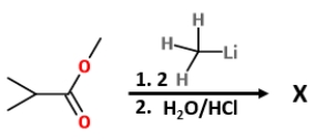What is X in the following reaction? ​  