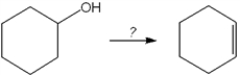 <strong>What is the best choice of reagent to perform the following transformation? </strong> A) H<sub>2</sub>SO<sub>4</sub> B) H<sub>2</sub>O C) NaOCH<sub>3</sub> D) KOtBu