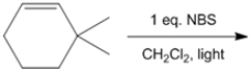 What is the structure of all of the monobrominated products, including regioismers and stereoisomers, obtained from the following reaction?
