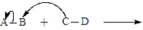 The following is generic depiction of a reaction using the curve arrow formalism. In this reaction electrons move from C to B and A will have a positive charge in the product.