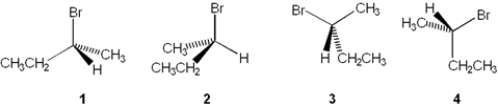 <strong>Which of the following structures is different from the other three? </strong> A) 1 B) 2 C) 3 D) 4