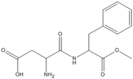 What is the molecular formula of aspartame, shown below?  