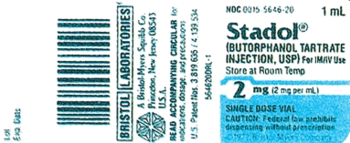 Ordered: Stadol 0.75 mg IM stat for a frail patient with a migraine headache.   a. Estimated dose: b. How many mL will you prepare to the nearest hundredth of an mL?<div style=padding-top: 35px> 