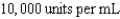 Ordered: heparin subcutaneous . Available: in a multidose vial. How many mL will you give?