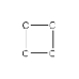 The carbon-carbon bonding of cyclopropane is shown below. How many hydrogen atoms are needed to complete the structural formula of cyclopropane?