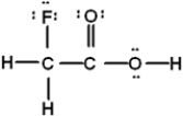 <strong>Which is the best Lewis structure of CH<sub>2</sub>FCO<sub>2</sub>H (connectivity correct as given)?</strong> A) B) C) D) E) none of these is acceptable