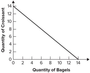 Refer to the graph shown. Which price combination is consistent with the budget line shown?