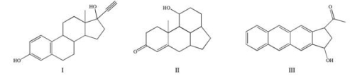 <strong>Testosterone, cholesterol, and progesterone are all classified as steroids because they contain the steroid nucleus.Which of the following compounds would also be classified as a steroid? </strong> A)I only B)II only C)III only D)I and II E)I, II, and III