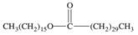 <strong>When palmitic acid, a 16-carbon saturated fatty acid, reacts with a 30-carbon unbranched alcohol, a wax is formed.What is the structure of this wax?</strong> A) B) C) D) E)