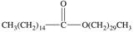 <strong>When palmitic acid, a 16-carbon saturated fatty acid, reacts with a 30-carbon unbranched alcohol, a wax is formed.What is the structure of this wax?</strong> A) B) C) D) E)