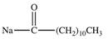 <strong>Saponification of the triglyceride shown below produces soap.What is the structure of the soap? </strong> A)Na<sup>+</sup> <sup>−</sup>O(CH<sub>2</sub>)<sub>10</sub>CH<sub>3</sub> B) C) D) E)