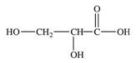 <strong>The simplest aldose is named 2,3-dihydroxypropanal, although it is more commonly referred to as glyceraldehyde.What is the structure of glyceraldehyde?</strong> A) B) C) D) E)