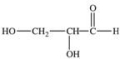 <strong>The simplest aldose is named 2,3-dihydroxypropanal, although it is more commonly referred to as glyceraldehyde.What is the structure of glyceraldehyde?</strong> A) B) C) D) E)