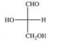 <strong>Which enantiomer of glyceraldehyde is represented in the following structure? </strong> A)trans B)α C)β D)D E)L