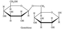 <strong>Gentobiose, a rare disaccharide found in saffron, produces two identical monosaccharides when it undergoes hydrolysis.What is the structure of the monosaccharide hydrolysis product? </strong> A) B) C) D) <sup>E.</sup> None of these are correct.