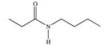 <strong>What acid chloride is required to form the amide shown below? </strong> A)butylammonium chloride B)propanoyl chloride C)propylammonium chloride D)butanoyl chloride E)HCl