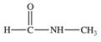 <strong>N-Methylformamide is an organic compound used to kill insect larvae in cereal and dried fruit.What is its structure?</strong> A) B) C) D) E)
