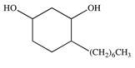 <strong>Hexylresorcinol is listed as an active ingredient in some mouthwashes and throat lozenges.The IUPAC name for hexylresorcinol is 4-hexyl-3-hydroxyphenol.Which of the following is its structure?</strong> A)   B)   C)   D)   E)   <div style=padding-top: 35px> 