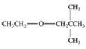 <strong>Which of the following is the structure for methyl tertiary butyl ether?</strong> A)   B)   C)   D)   E)   <div style=padding-top: 35px> 