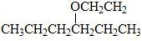 <strong>What is the structure of the ether, 3-ethoxyhexane?</strong> A)   B)CH<sub>3</sub>CH<sub>2</sub>OCH<sub>2</sub>CH<sub>2</sub>CH<sub>2</sub>CH<sub>2</sub>CH<sub>2</sub>CH<sub>3</sub> C)   D)   E)None of the choices are correct. <div style=padding-top: 35px> 