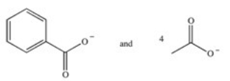<strong>What products are formed in the complete β-oxidation of the ω-labeled fatty acid 10-phenyldecanoic acid,shown below? </strong> A) B) C) D) E)This compound does not undergo β-oxidation.