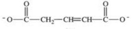 <strong>Which of the following compounds is aconitate,the intermediate produced when the enzyme aconitase catalyzes the dehydration of citrate? </strong> A) B) C) D) E)