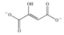 <strong>The enzyme fumarase is a lyase enzyme that catalyzes the hydration of fumarate to give malate.What is the structure of malate? </strong> A) B) C) D) E)