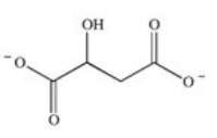 <strong>The enzyme fumarase is a lyase enzyme that catalyzes the hydration of fumarate to give malate.What is the structure of malate? </strong> A) B) C) D) E)