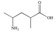 <strong>2-Amino-4-methylpentanoic acid (common name leucine)is an essential amino acid found in the proteins of the human body.Which of the following properly represents the structure of this compound?</strong> A)   B)   C)   D)   E)   <div style=padding-top: 35px> 