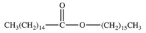 <strong>Cetyl palmitate is a component of spermaceti wax,isolated from the heads of sperm whales,and used in cosmetics.In which solvent would cetyl palmitate be expected to have the greatest solubility? </strong> A)acetic acid (CH<sub>3</sub>COOH) B)ethyl alcohol (CH<sub>3</sub>CH<sub>2</sub>OH) C)decane (CH<sub>3</sub>(CH<sub>2</sub>)<sub>6</sub>CH<sub>3</sub>) D)water E)5% NaCl(aq)