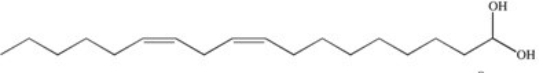 <strong>What is the product that results upon complete hydrogenation of the fatty acid shown? </strong> A) B) C) D) E)