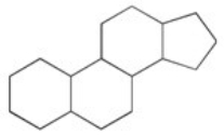 <strong>Which type of lipid always contains the carbon skeleton structure shown? </strong> A)lipoproteins B)glycerides C)phospholipids D)sphingolipids E)steroids